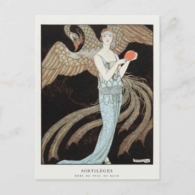 George Barbier, Art Deco Postcard (Front)