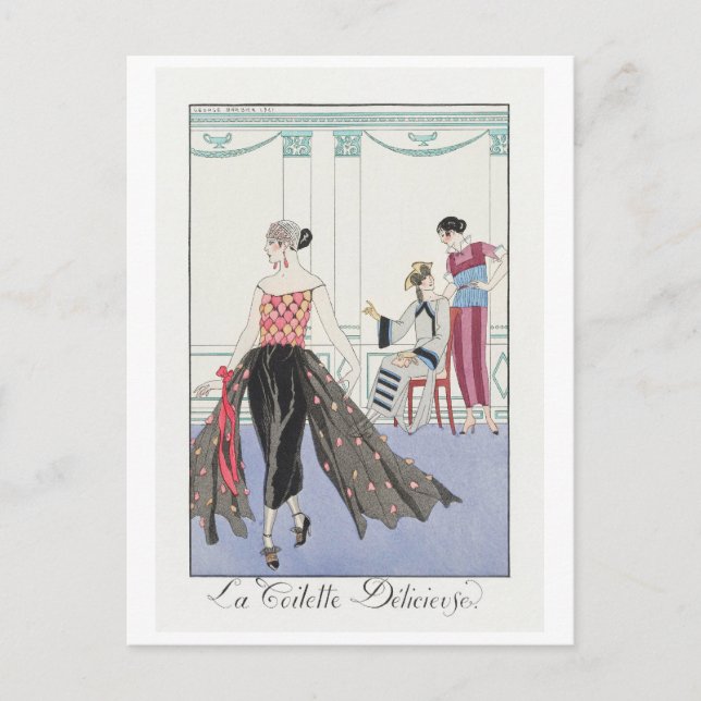George Barbier, Art Deco Postcard (Front)