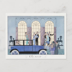 George Barbier, Art Deco Postcard