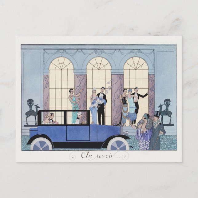 George Barbier, Art Deco Postcard (Front)