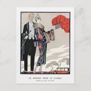 George Barbier, Art Deco Postcard