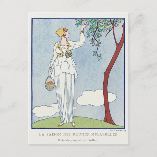 George Barbier, Art Deco Postcard (Front)