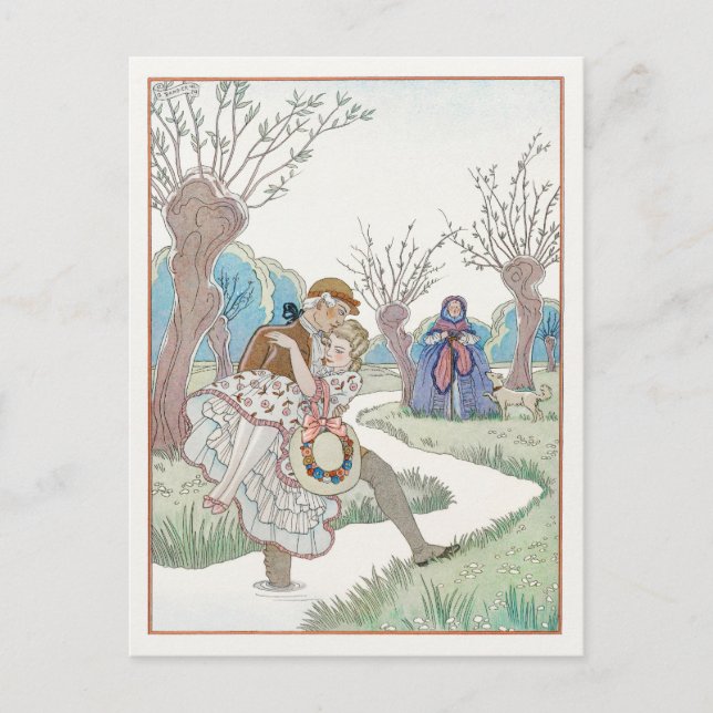 George Barbier, Art Deco Postcard (Front)