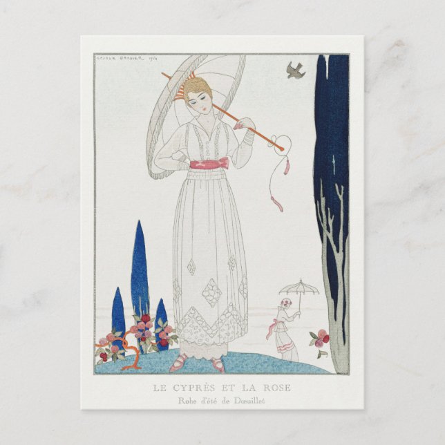 George Barbier, Art Deco Postcard (Front)