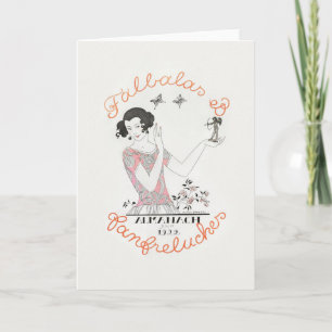 George Barbier, Art Deco Thank You Card