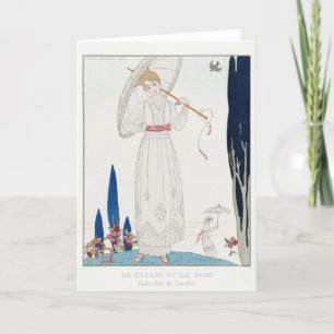 George Barbier, Art Deco Thank You Card