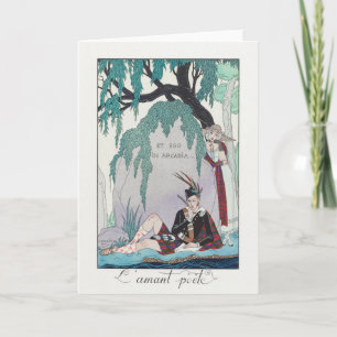 George Barbier, Art Deco Thank You Card