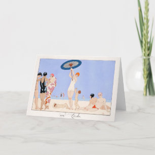 George Barbier, Art Deco Thank You Card