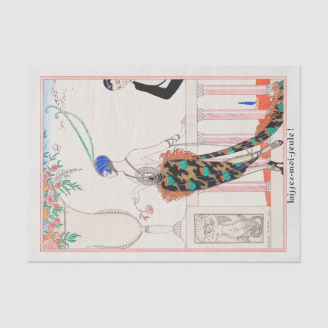 George Barbier, Art Deco Tissue Paper (Front)