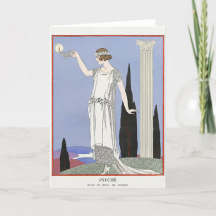 George Barbier, Carte de remerciements Art déco
