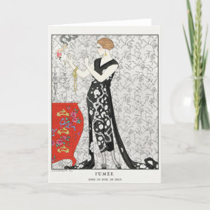 George Barbier, Carte de remerciements Art déco