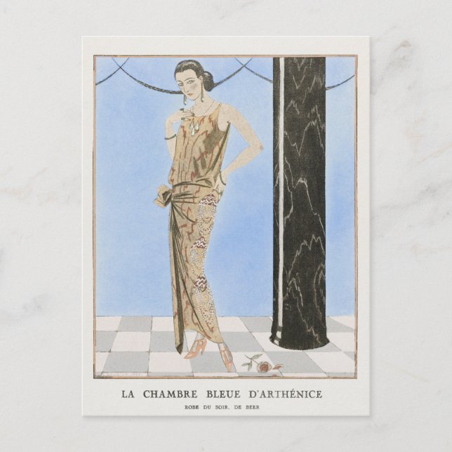 George Barbier, carte postale Art déco (Devant)