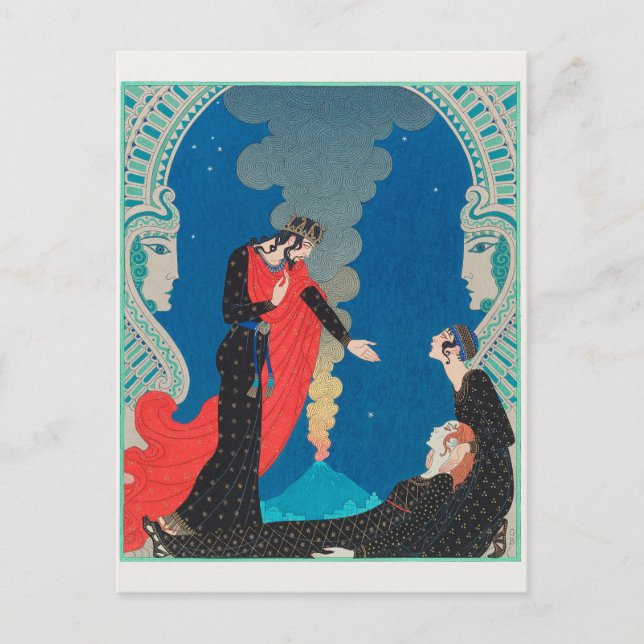 George Barbier, carte postale Art déco (Devant)
