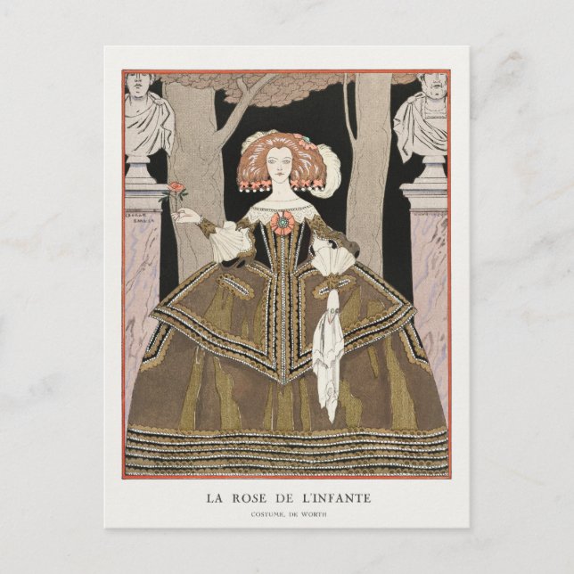 George Barbier, carte postale Art déco (Devant)