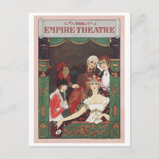 George Barbier, carte postale Art déco (Devant)