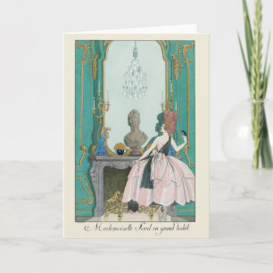 George Barbier French Fashion Illustration Card