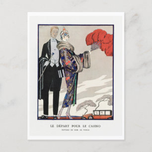 George Barbier Vintage Fashion Postcard