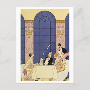 George Barbier Vintage Fashion Postcard