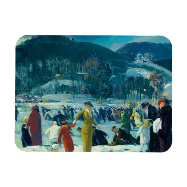 George Bellows - Love of Winter Magnet (Horizontal)