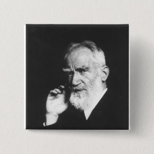 George Bernard Shaw 2 Inch Square Button