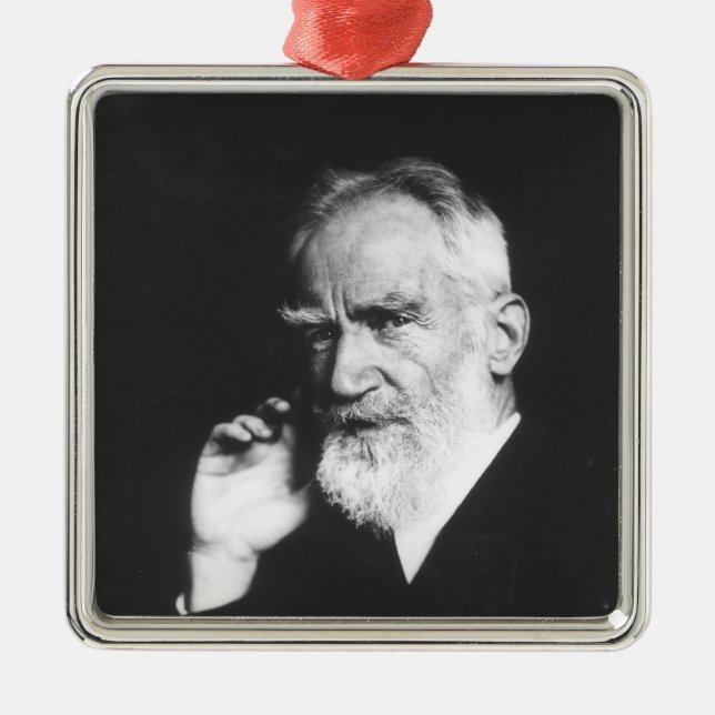 George Bernard Shaw Metal Ornament (Front)