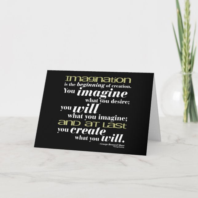 George Bernard Shaw Quote Card (Front)