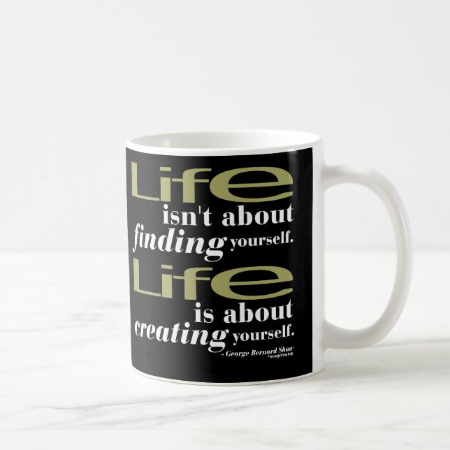 George Bernard Shaw Quote Coffee Mug (Right)