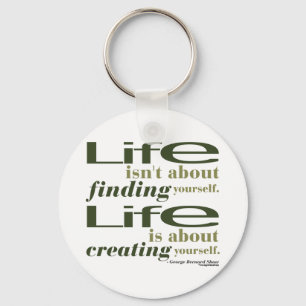 George Bernard Shaw Quote Keychain