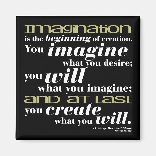 George Bernard Shaw Quote Magnet (Front)