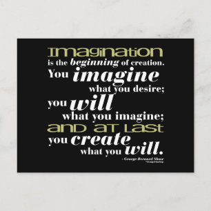 George Bernard Shaw Quote Postcard