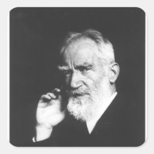 George Bernard Shaw Square Sticker