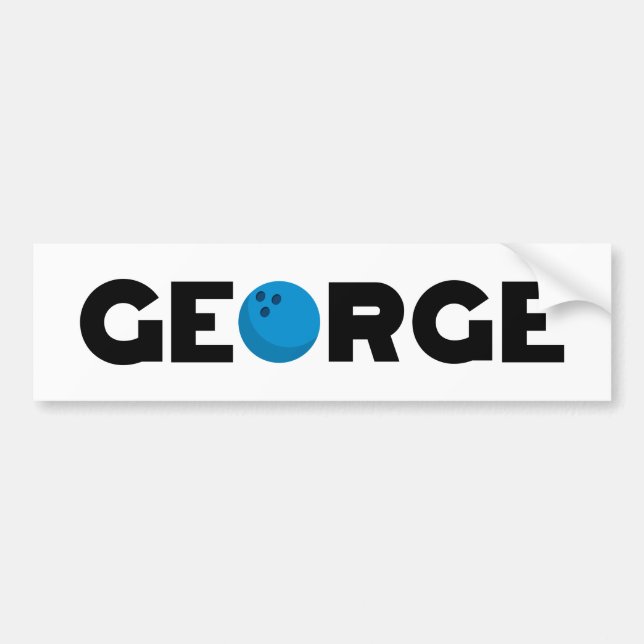 George bowling bumper sticker (Front)