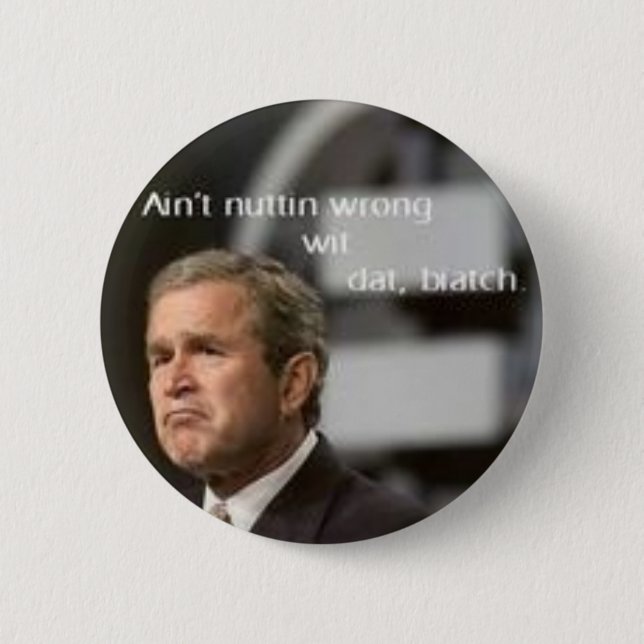 George Bush 2 Inch Round Button (Front)