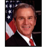 George Bush 43rd US American President  Standing Photo Sculpture<br><div class="desc">Portrait photo of President George Walker Bush,  the 43rd American President of the United States from 2001 to 2009. He had previously served as the 46th governor of Texas from 1995 to 2000 and was owner of a professional baseball team.</div>