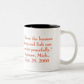 George Bush Being Himself Two-Tone Coffee Mug