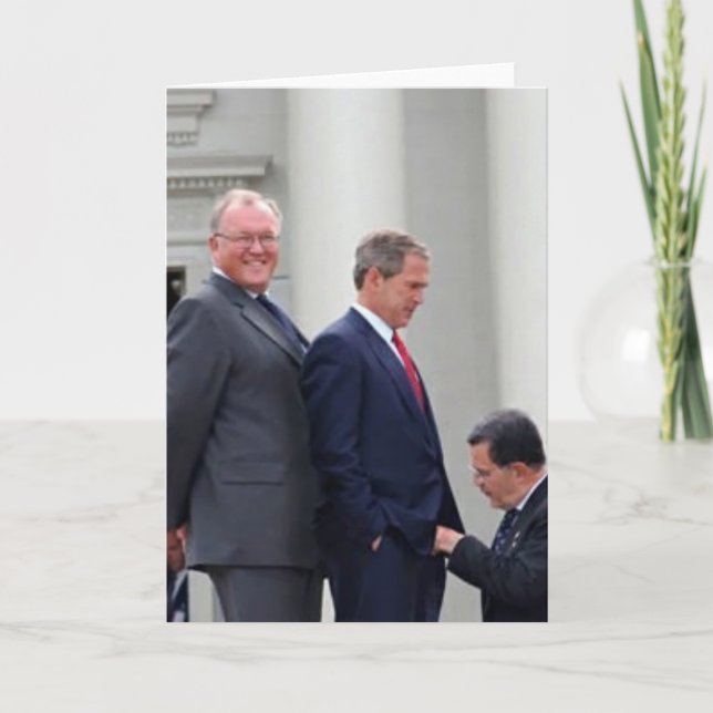 George Bush Thank you greeting card (Front)