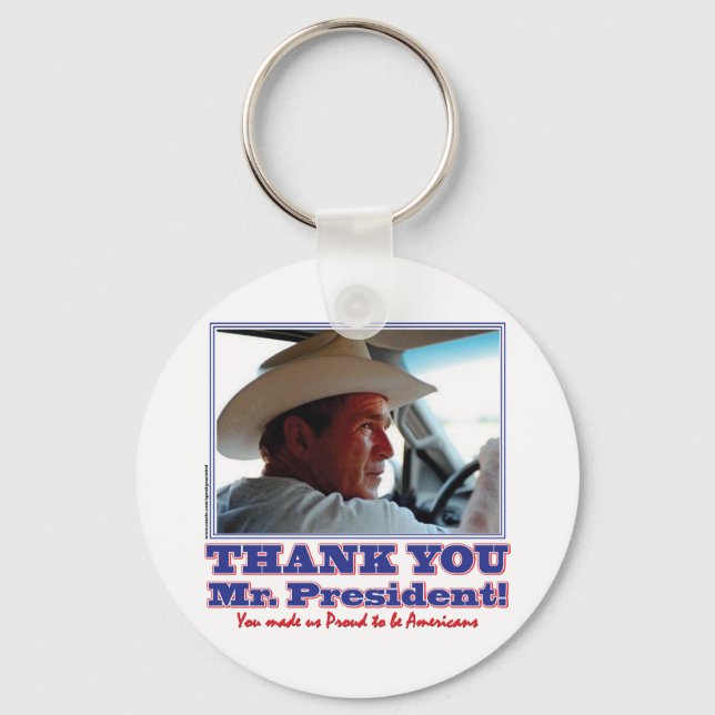 George Bush/Thank you! Keychain (Front)
