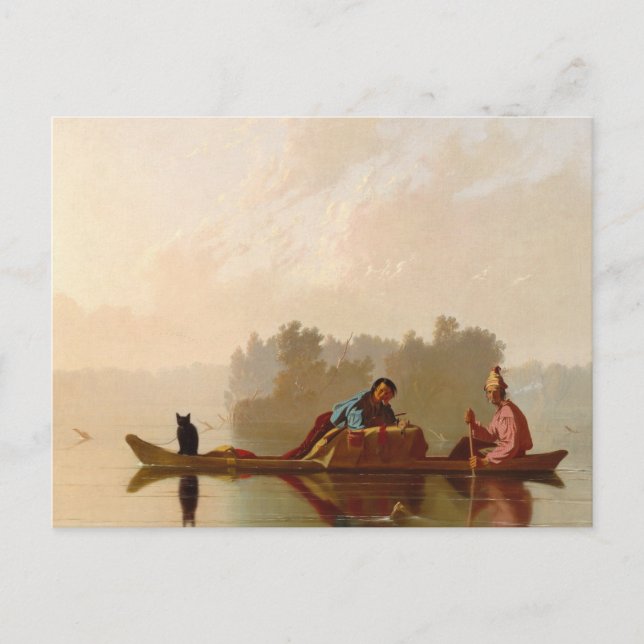 George Caleb Bingham - Fur Traders Descending Postcard (Front)