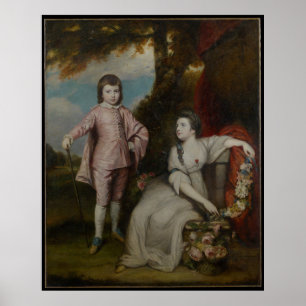 George Capel, Viscount Malden and Lady Elizabeth Poster