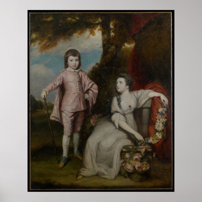 George Capel, Viscount Malden and Lady Elizabeth Poster (Front)