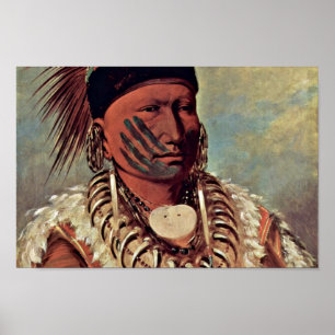 George Catlin - White Cloud Head of the Iowas Poster