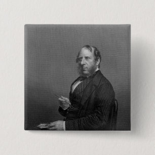 George Cruikshank Esq 2 Inch Square Button