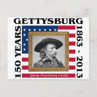 George Custer - 150th Anniversary Gettysburg Postcard