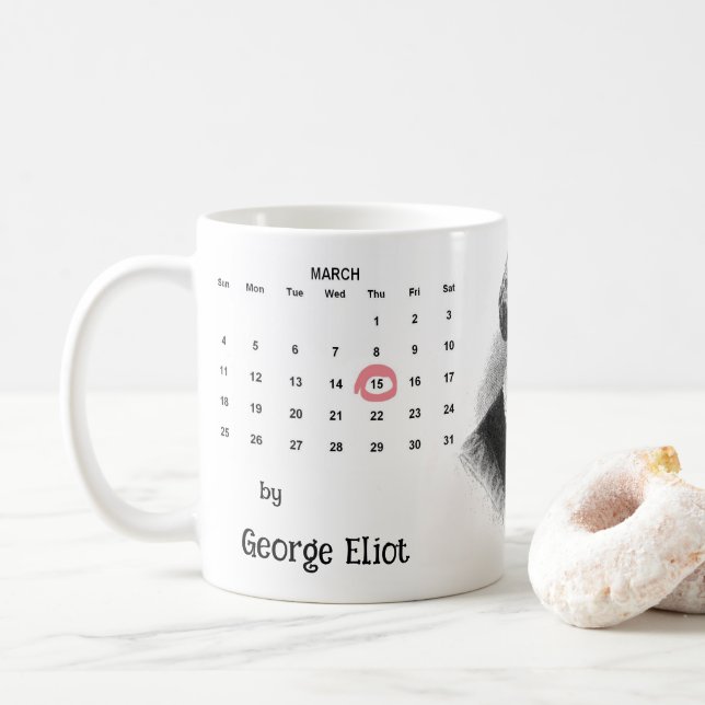 George Eliot Coffee Mug (With Donut)