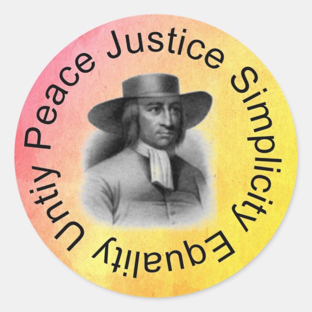 George Fox Sticker (Front)