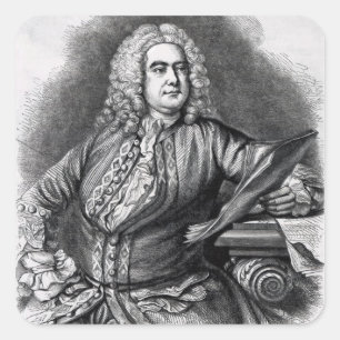 George Frederick Handel, 1749 Square Sticker