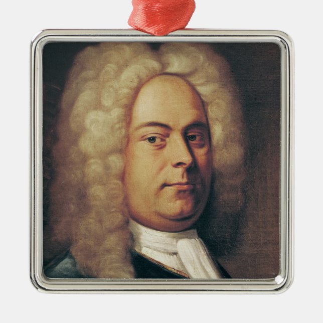 George Frederick Handel Metal Ornament (Front)