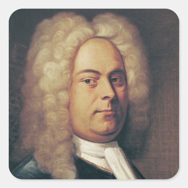 George Frederick Handel Square Sticker (Front)