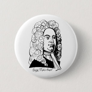 George Frideric Handel 2 Inch Round Button