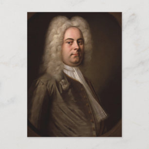 George Frideric Hanel by Balthasar Denner Postcard